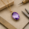 Amethyst Pendant Necklace 2