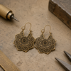 Vintage Openwork Flower Earrings 2