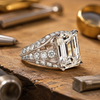 Square Crystal Ring 2