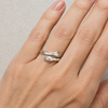 Sterling Silver Heart Hug Ring 1