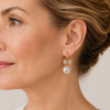 Pearl Bow Zircon Ear Hooks 2