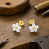 Sterling Silver Cherry Stud Earrings 1