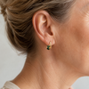 Vintage Green Zirconia Earrings 3