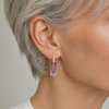 Square Zirconia Earrings 2