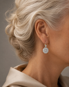 Round Crystal Drop Earrings 1