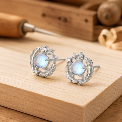 Feather Sterling Silver Earrings