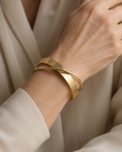 Geometric Cross Bangle