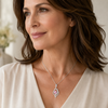 Heart Zircon Pendant Necklace 2