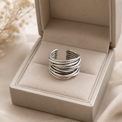 Vintage Carved Statement Ring