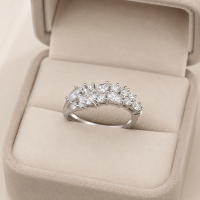 Olive Branch Zircon Ring
