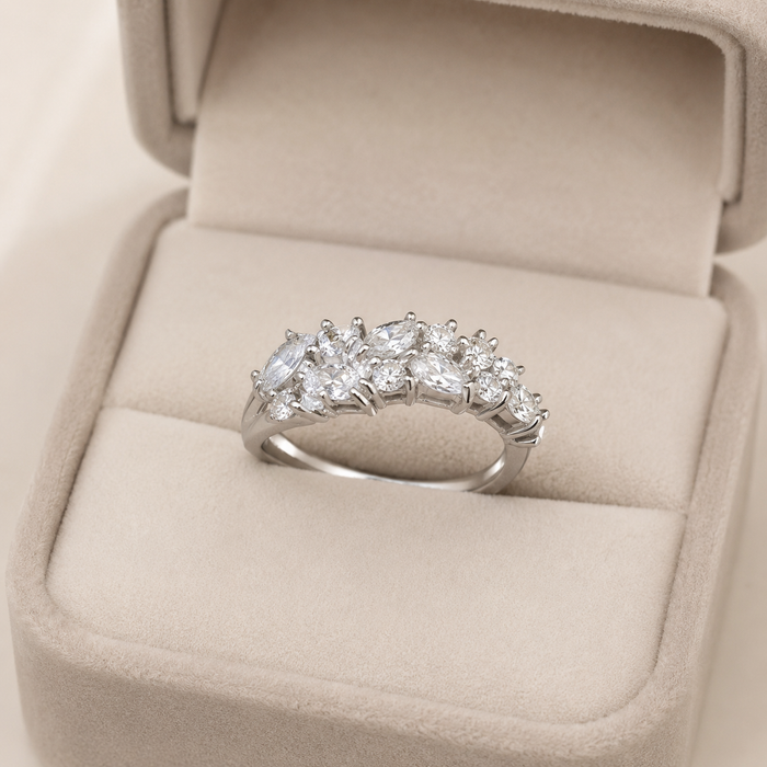 Olive Branch Zircon Ring