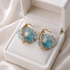 Sky Blue Resin Earrings 1