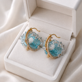 Sky Blue Resin Earrings
