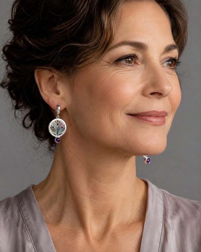 Colorful Enamel Earrings