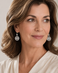 Zirconia Geometric Earrings