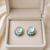 Hand-Painted Geometric Earrings 1