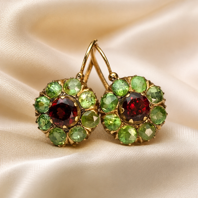Vintage Rhinestone Drop Earrings