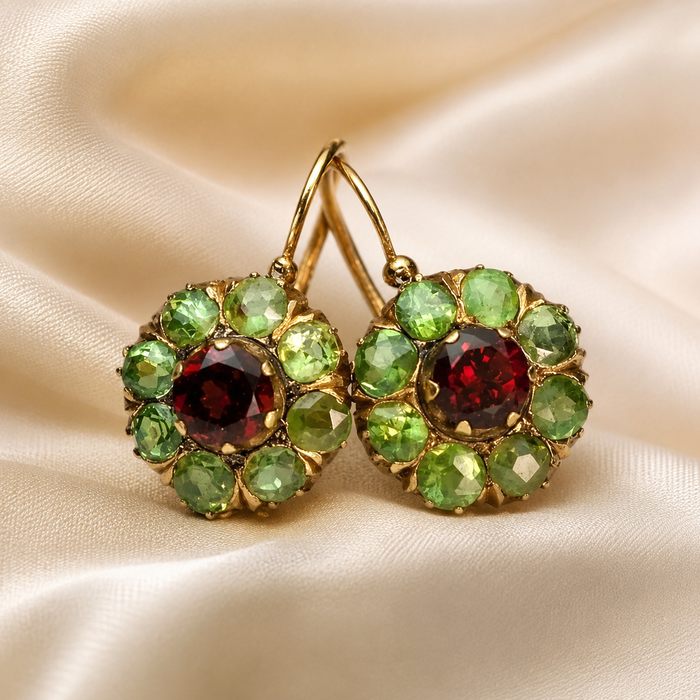 Vintage Rhinestone Drop Earrings
