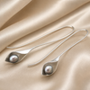 Silver Pearl Drop Earrings 1