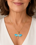 Dragonfly Opal Necklace