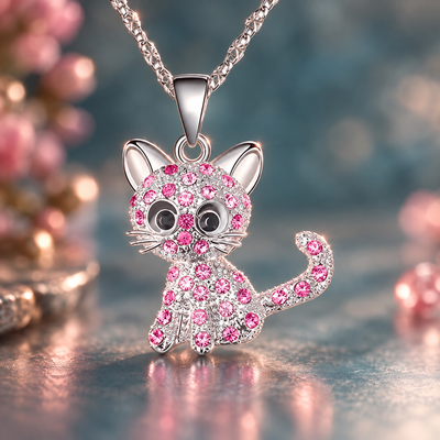 Colorful Cat Necklace