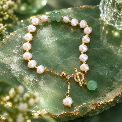 Emerald Pearl Bracelet