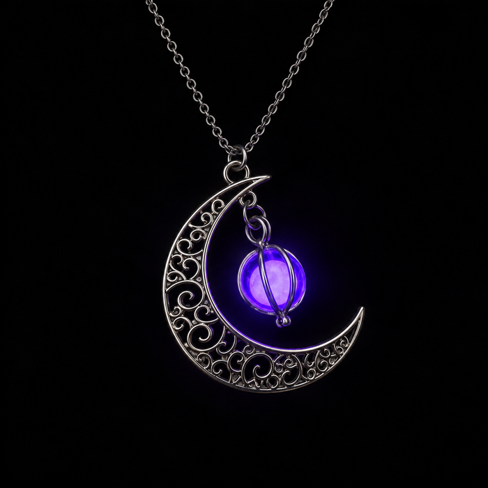 Luminous Moon Pendant Necklace