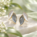 Sculptural Leaf Earrings