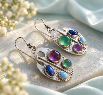 Bohemian Gemstone Earrings