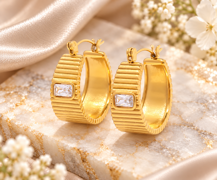 Carole Gold Hoop Earrings