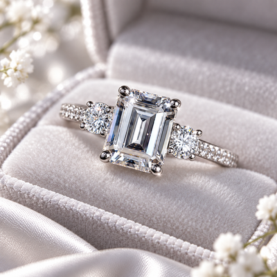 Princess Cut Zircon Ring
