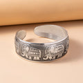 Silver Elephant Cuff Bracelet