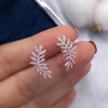Vintage Feather Flower Earrings 3