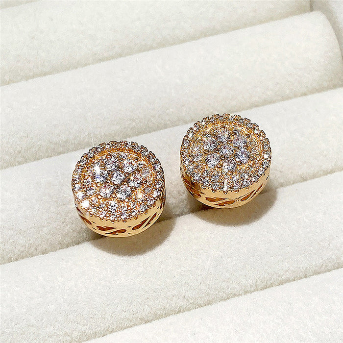 Women's Flower Zircon Earrings