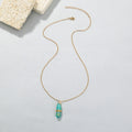 Green Crystal Bead Necklace