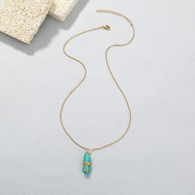 Green Crystal Bead Necklace