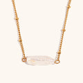 Baroque Long Pearl Pendant Bead Necklace Necklace
