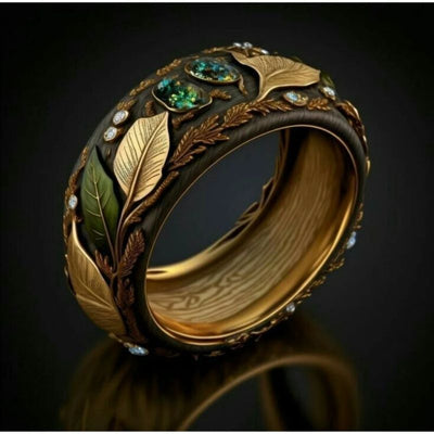 Malachite Vine Ring