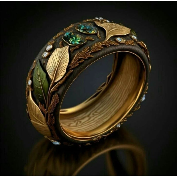 Malachite Vine Ring