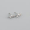 Diamond-studded Zircon Stud Earrings S925 Silver Stud Earrings Earrings 1