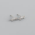 Diamond-studded Zircon Stud Earrings S925 Silver Stud Earrings Earrings