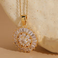 Flower Zircon Necklace