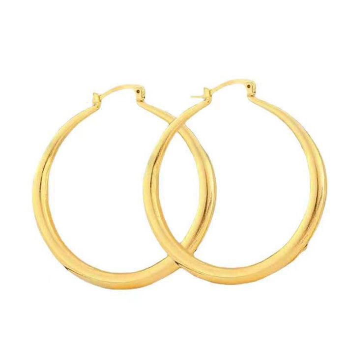 Oversized Glossy Hoop Earrings