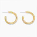 18K Gold Disc Earrings