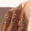 Bohemian Celestial Ring Set 1
