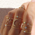 Bohemian Celestial Ring Set