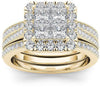 Gold Inlaid Zircon Ring 3