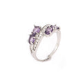 French Purple Zircon Ring