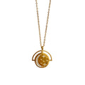 Zircon Moon Star Coin Necklace