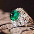 Classic Grandmother Green Zircon Ring